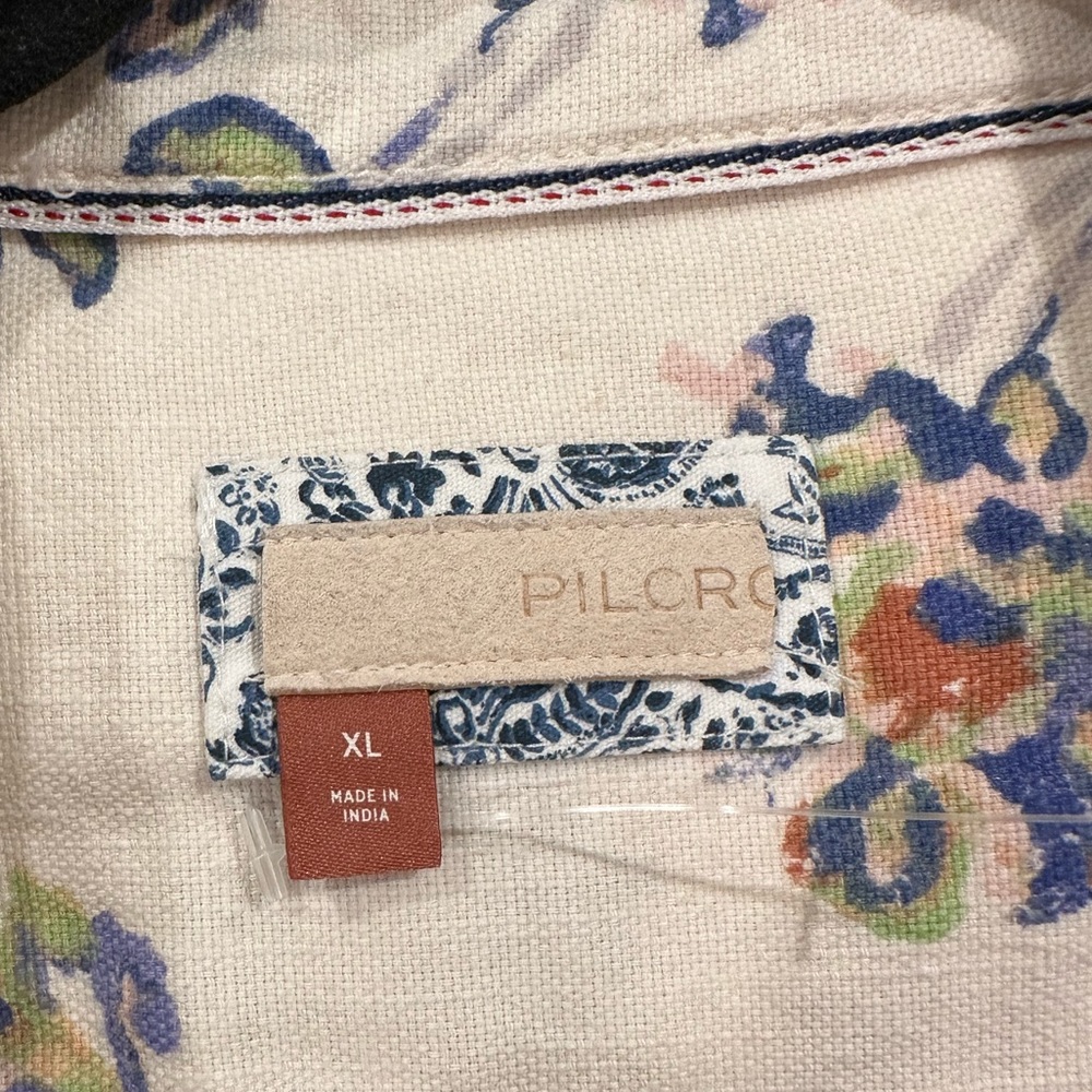 Anthropologie Pilcro Floral Flannel Button Up Oversized - Picture 2 of 7